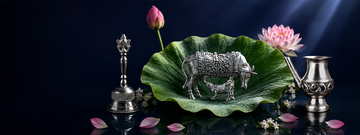 Pavitra Seva: Pure Silver&nbsp;Puja Articles Collection